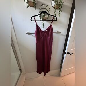 A New Day Deep Red Camisole Midi Dress